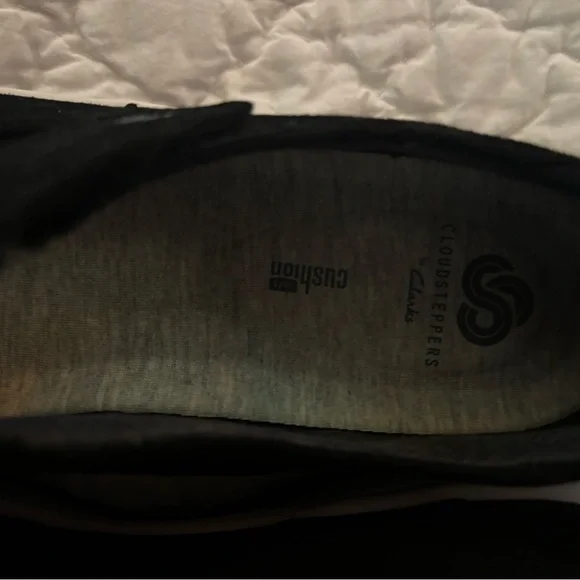 Clarks Cloudsteppers black Mary Jane style canvas sneakers size 9.5 - Picture 7 of 7